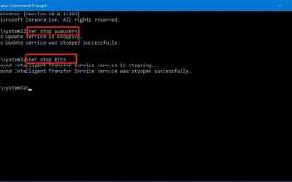 Процесс Узел службы: локальная система грузит процессор, диск и память в Windows 10