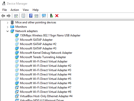 install microsoft virtual wifi miniport adapter windows 7